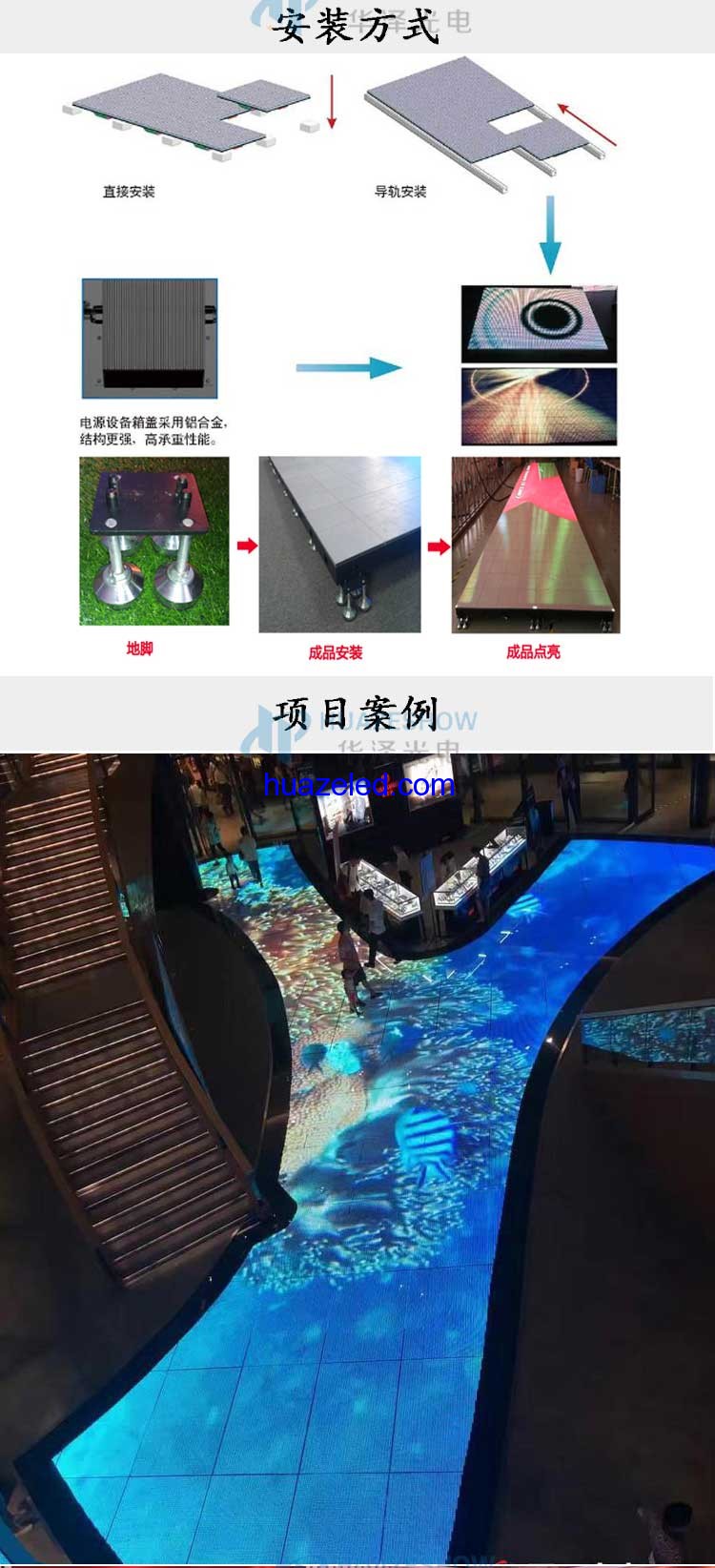 P7.81互動感應LED地磚屏